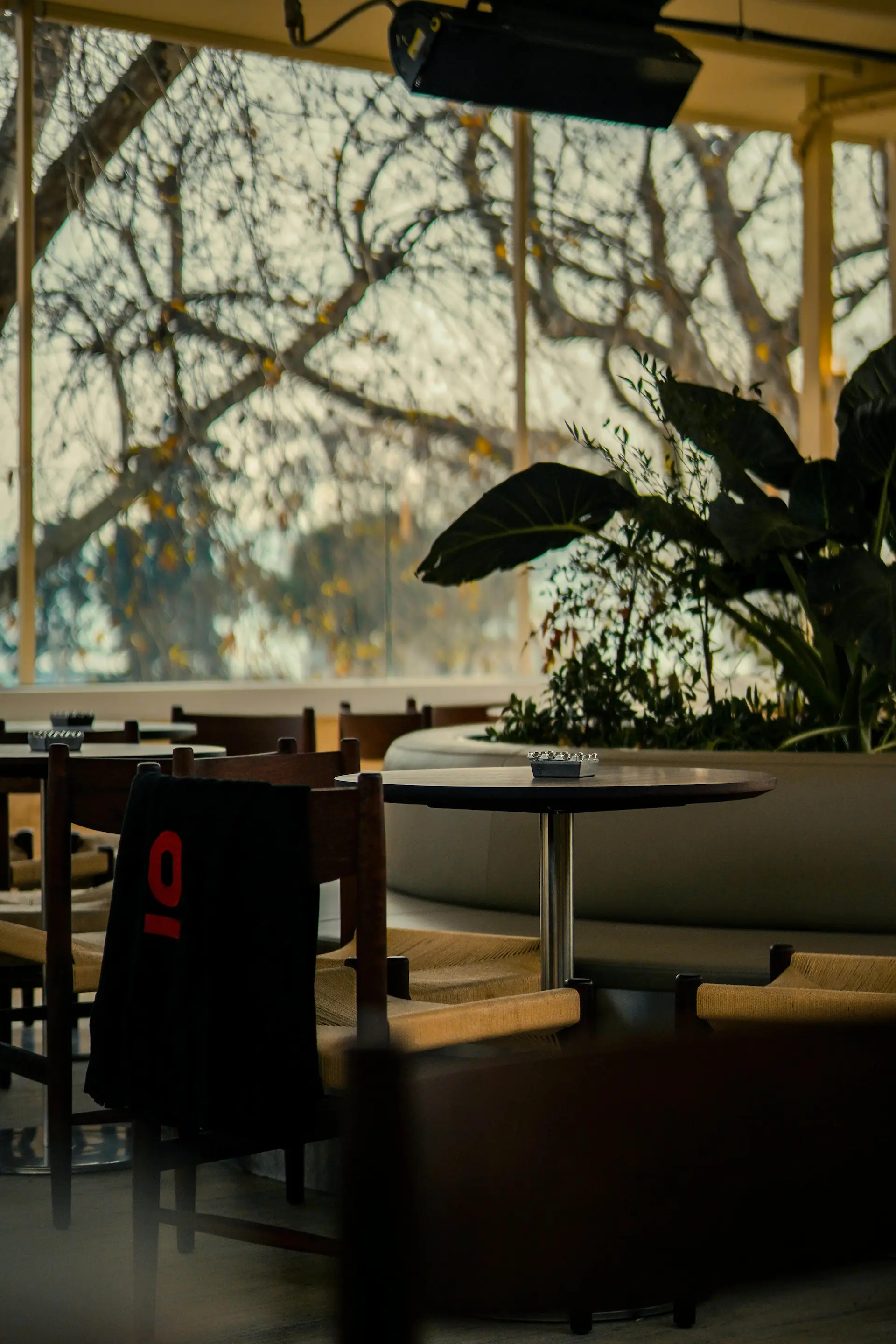 Quiet seating area with natural light